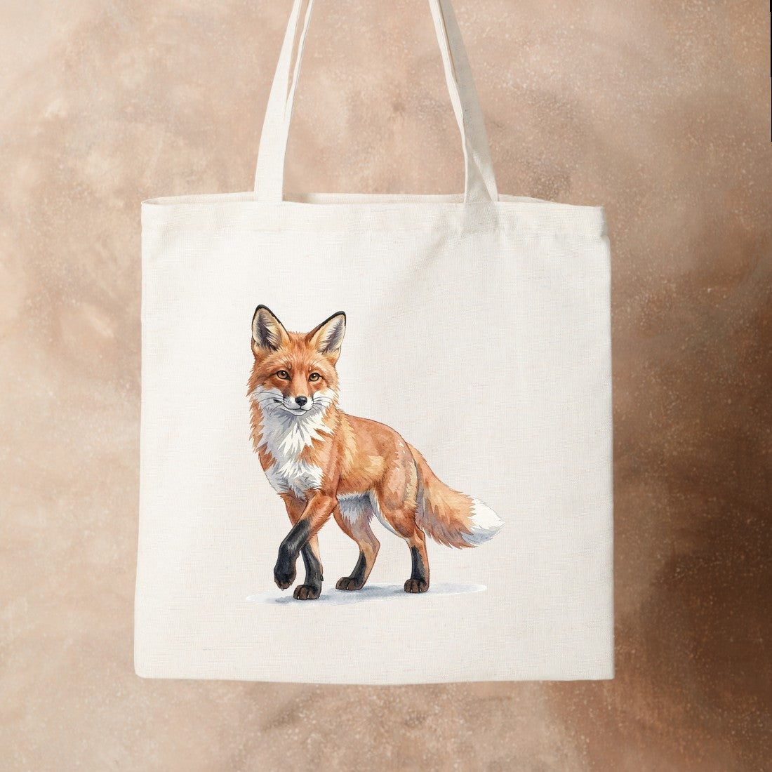 Bügelbild: Fuchs auf dem Heimweg inkl. Anleitung – auf Stofftasche